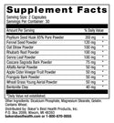 Baker's Best Cleansing Colon Formula Supplement Facts Panel