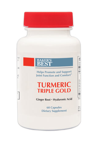 Baker's Best Turmeric Triple Gold Supplement Bottle