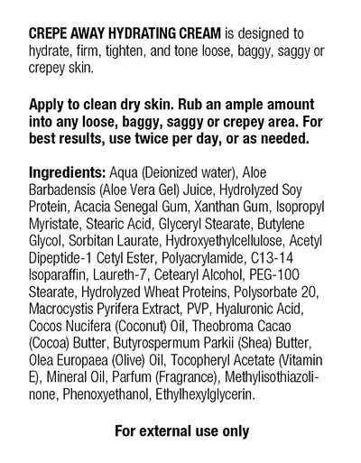 Baker's Best Crepe Away Hydrating Cream