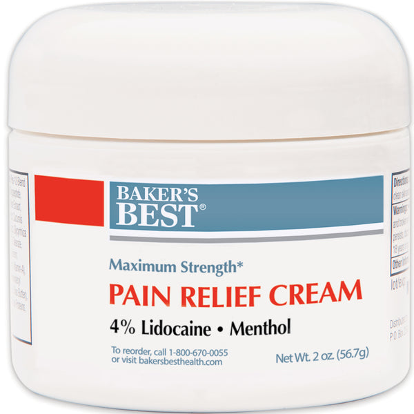 Baker's Best Maximum Strength Lidocaine Pain Relief Cream